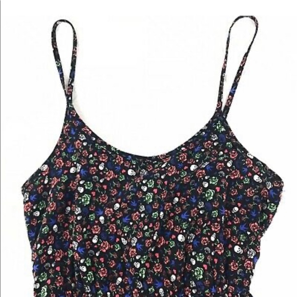 Super cute summer dress - Skulls/Roses/Birds - size 12 - Picture 4 of 8